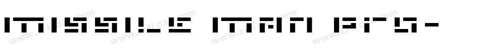 Missile Man Pro字体转换